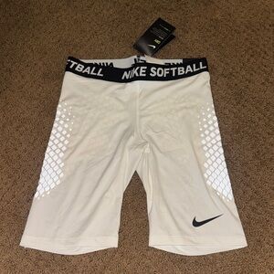 Nike Women’s White Softball Compression Shorts